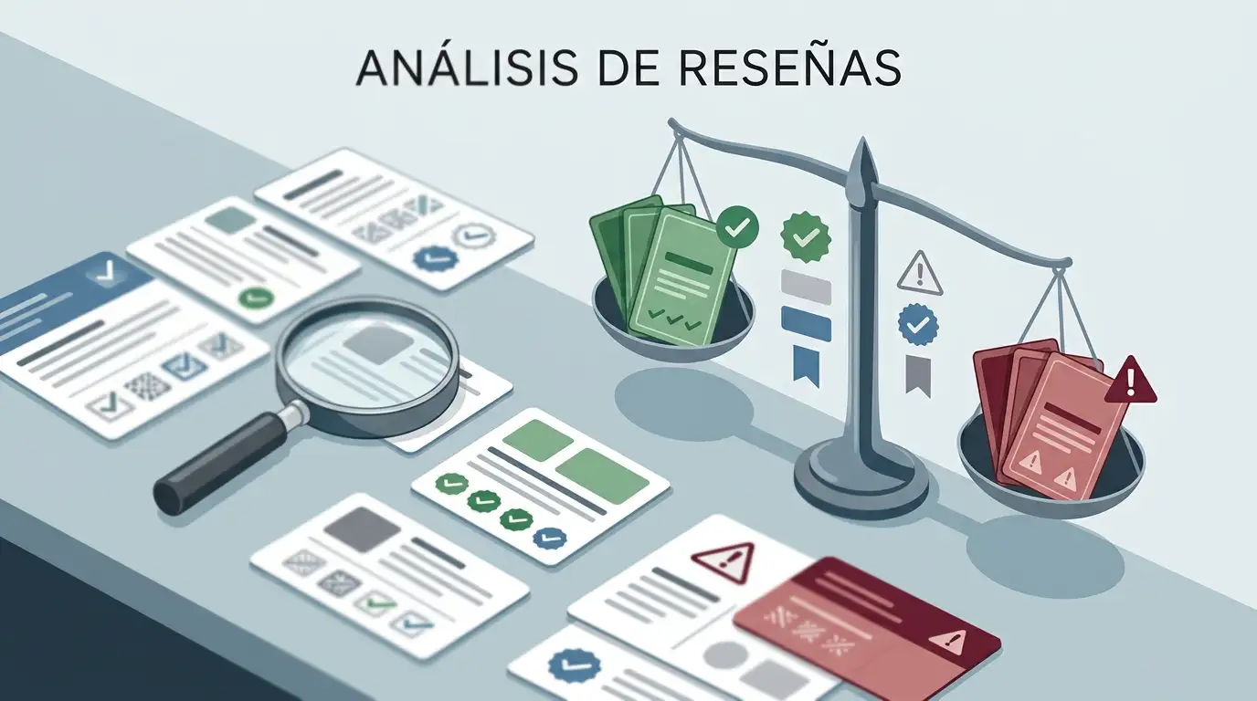 Valoraciones, comentarios y una lupa para representar el análisis de opiniones sobre Slotuna